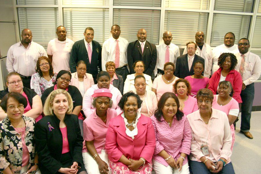 The+Special+Ed+Department+remembered+their+late+colleague+Phyllis+Halmon+by+wearing+pink+in+support+of+breast+cancer.+