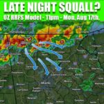 Potential Squall Line Threatens North Georgia Monday Night With Slight Risk of Severe Weather Targeting Atlanta, Dalton, and Gainesville